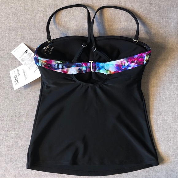NWT ATHLETA Floral Fade Bandeau Tankini 32D/DD - Picture 5 of 6